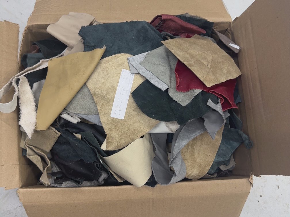 Box of Leather Scraps