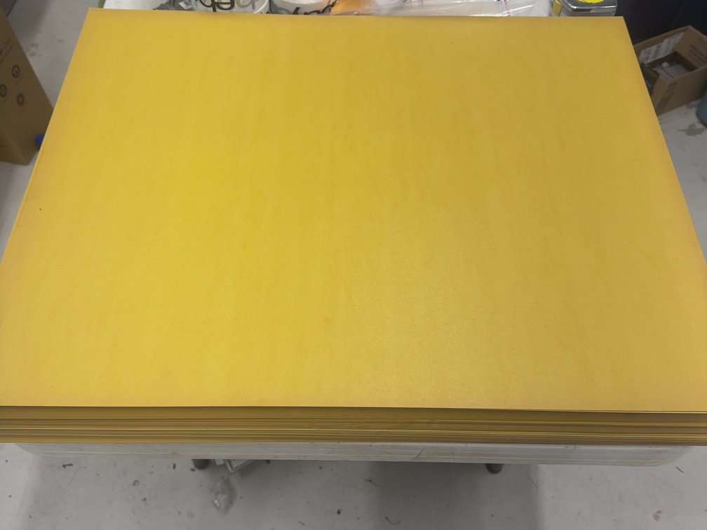 Yellow Railroad Paper