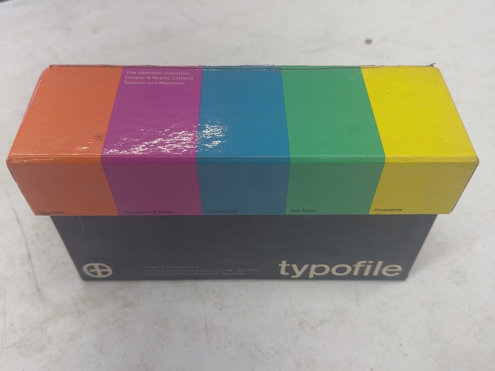 Typofile Booklet Set