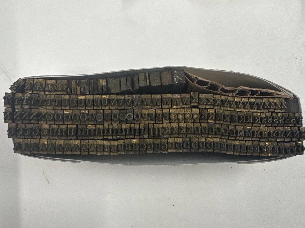 12 Pt Brass Type