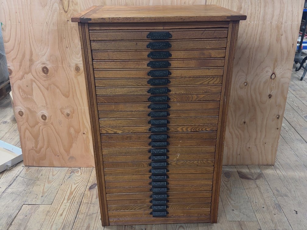 Wooden Hamilton Type Cabinet