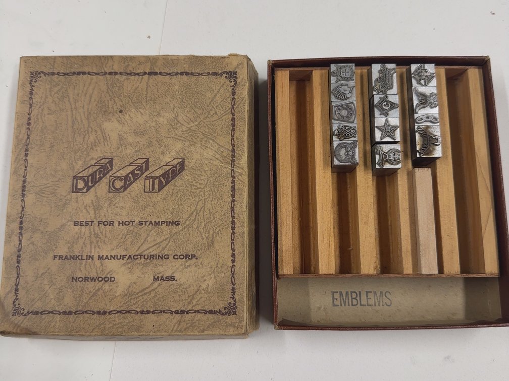 Franklin MFG Lead Printing Blocks
