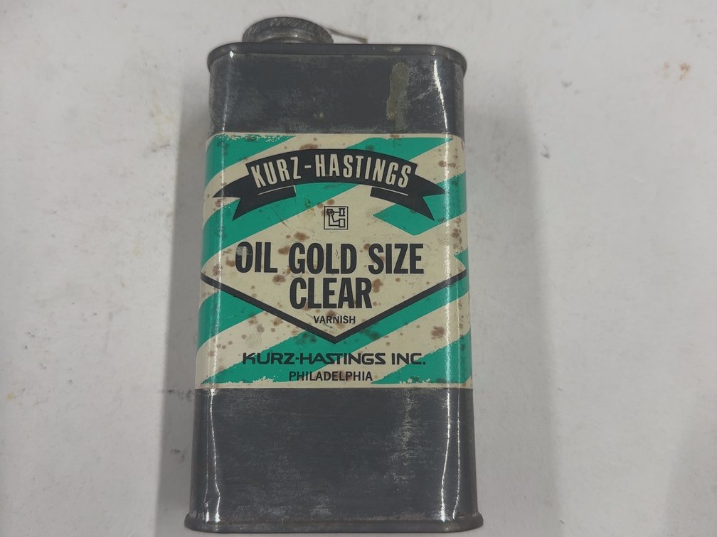 Kirz-Hastings Oil Gold Size Clear Varnish