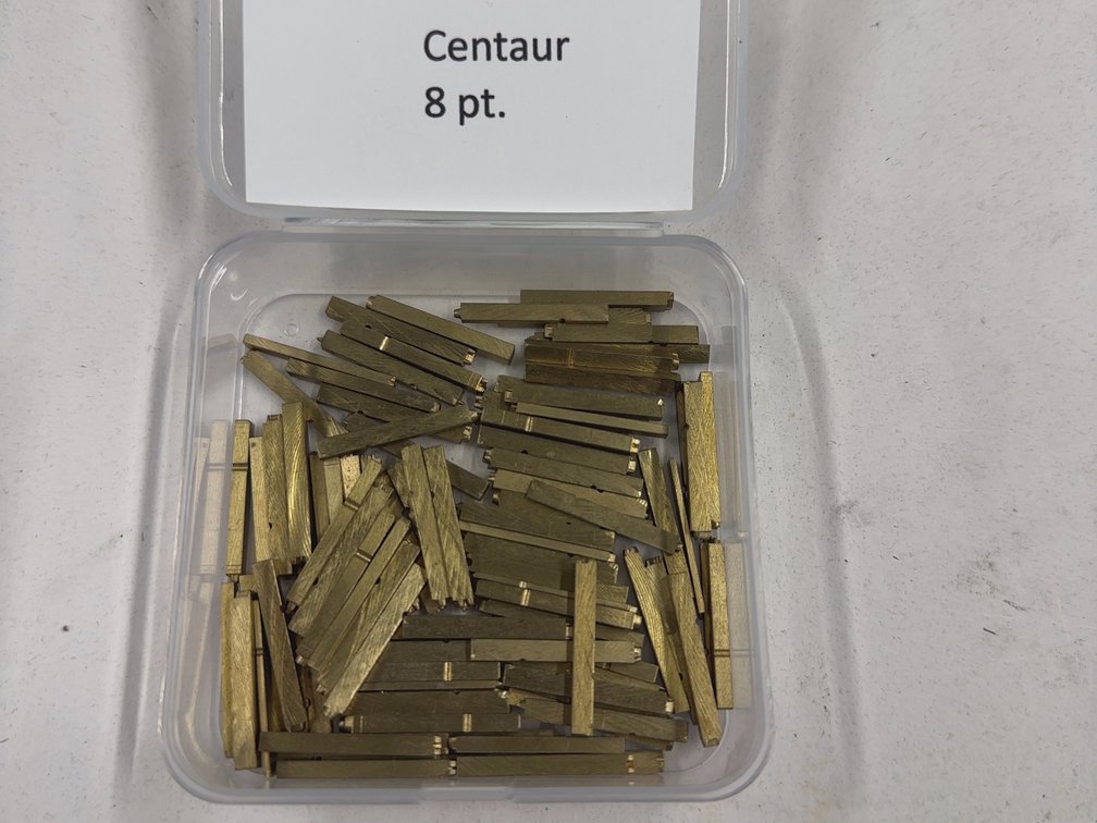 8 Pt Centaur Brass Type