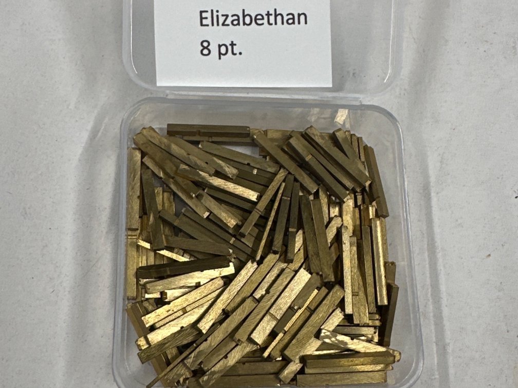 8 Pt Elizabethan Brass Type