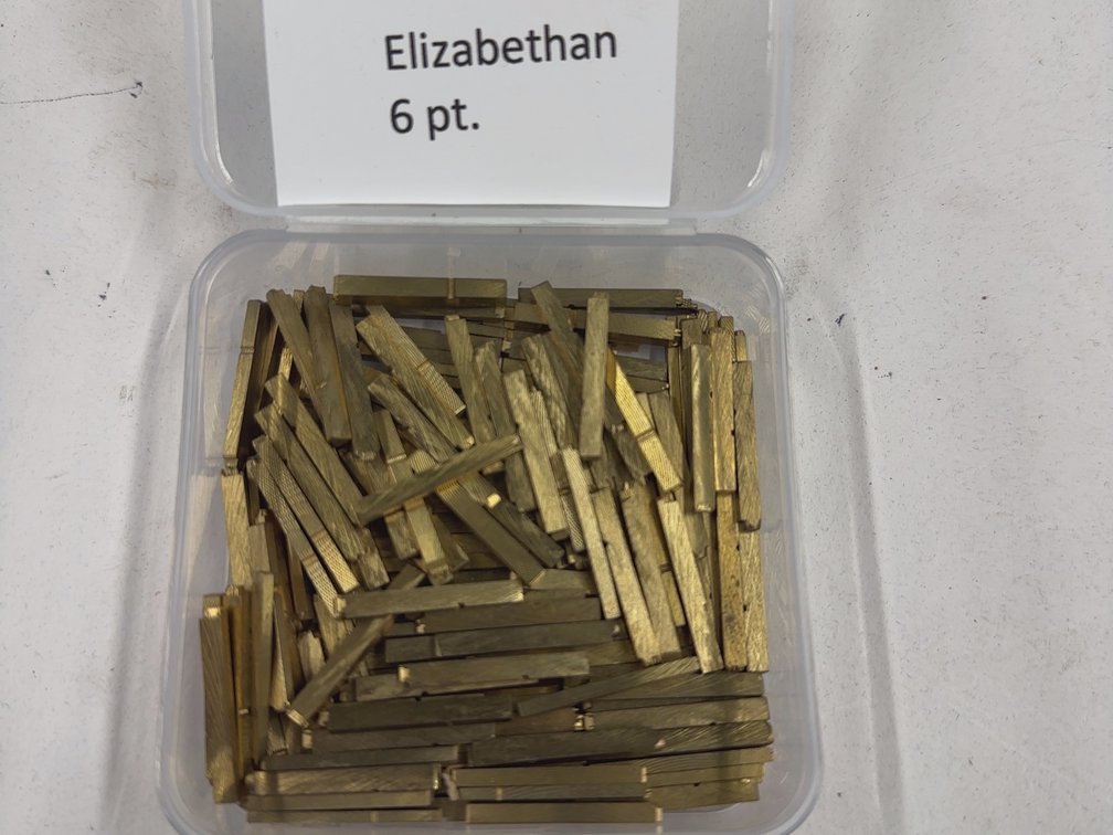 6 Pt Elizabethan Brass Type