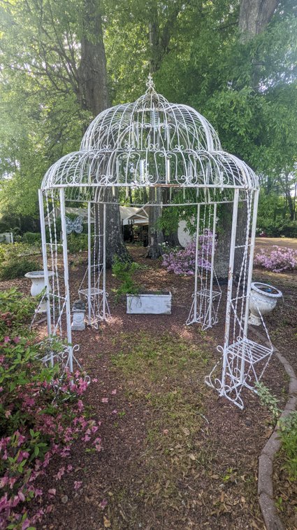 Garden Gazebo with Decorations 