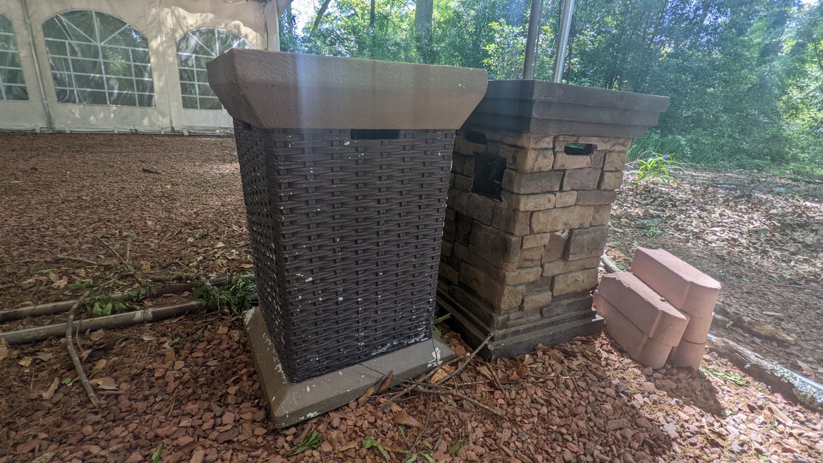 2 Outdoor Propane Firepits