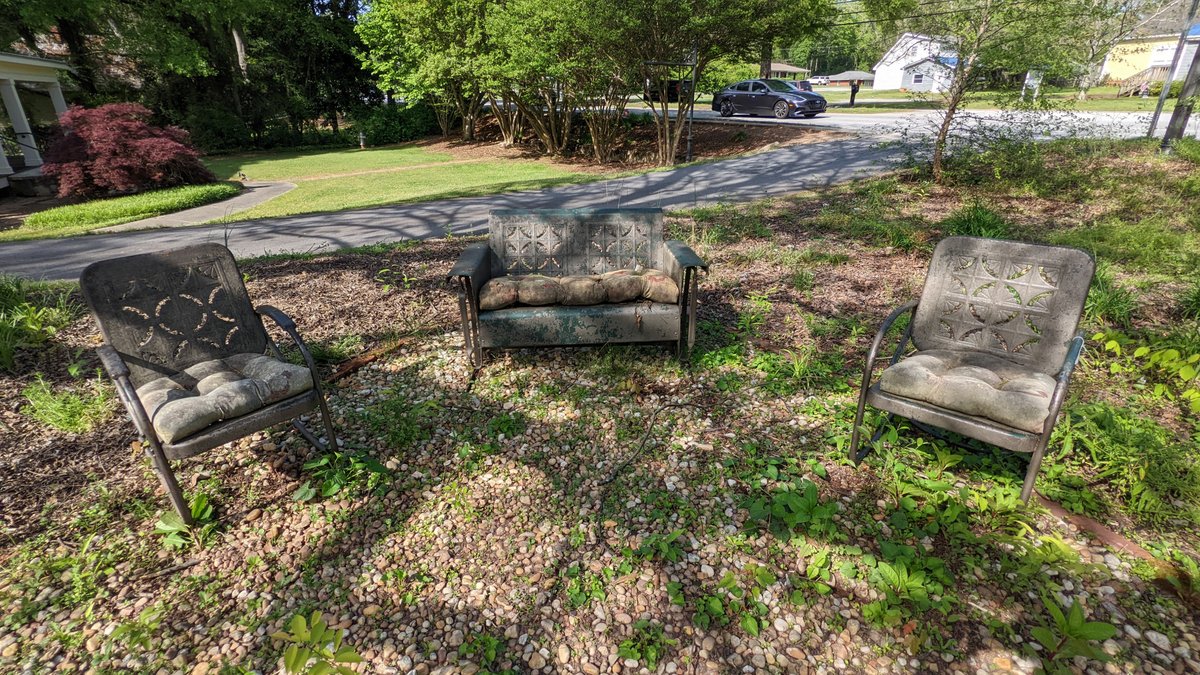 Outdoor Chair and Bench Set