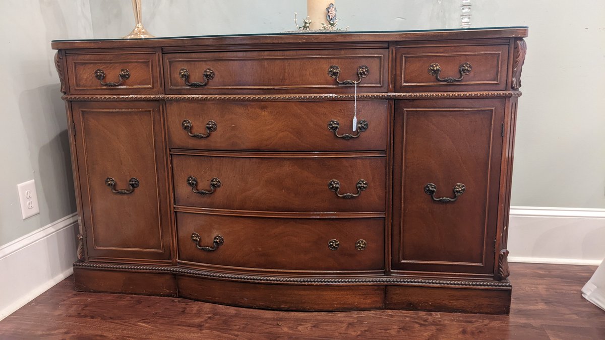 Two Glass Topped Dressers