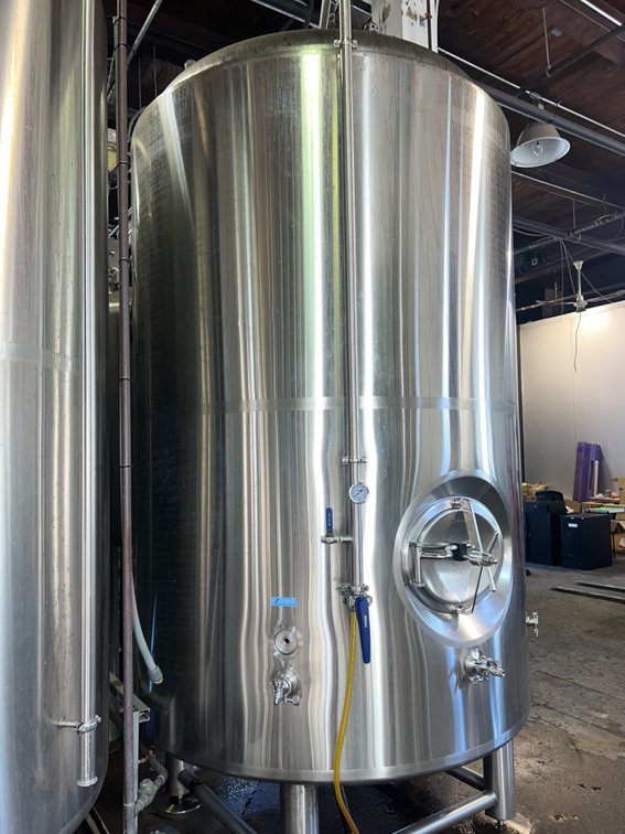 PREMIER STAINLESS - 40 bbl Jacketed Brite Tank