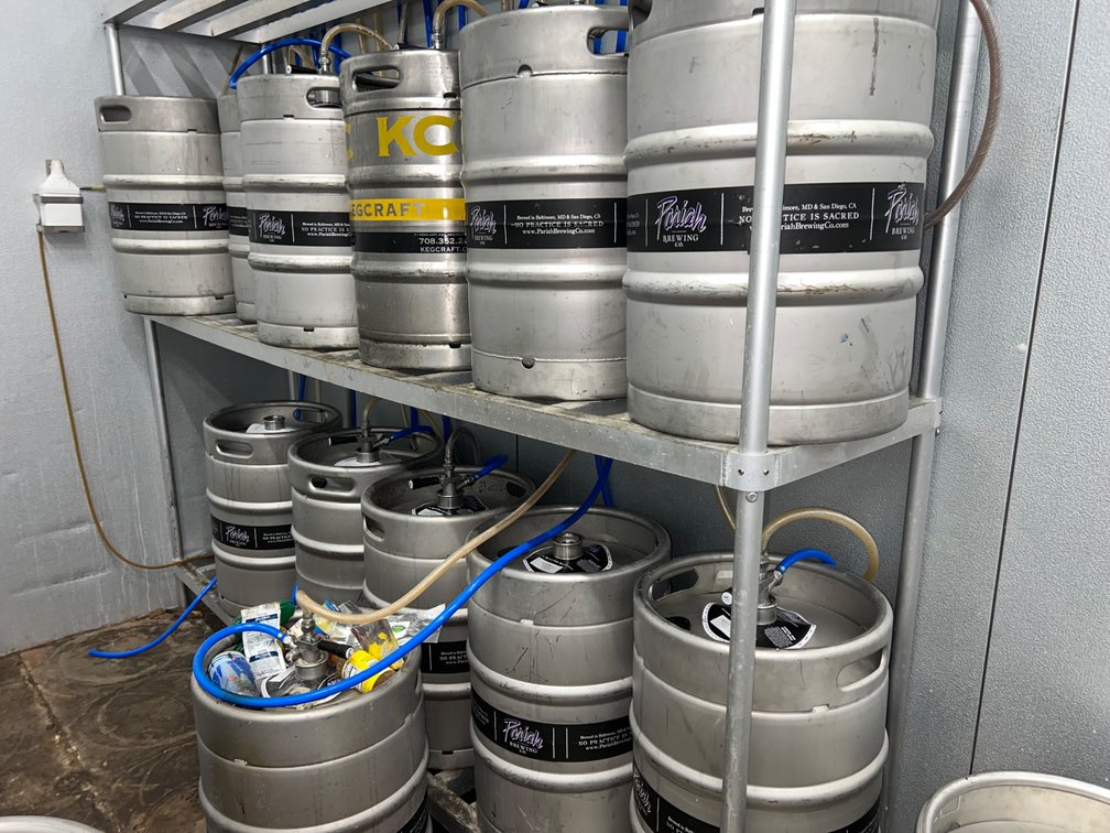 **WITHDRAWN** REGENCY - 600AKR93R - Two Tiered Keg Shelving with Top Shelf
