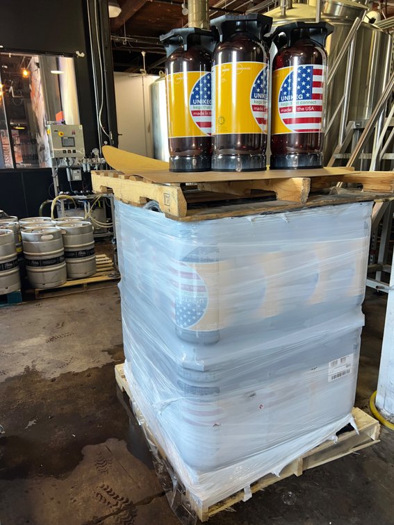 (47) UNIKEG - 1/6bbl Plastic Single Use Kegs
