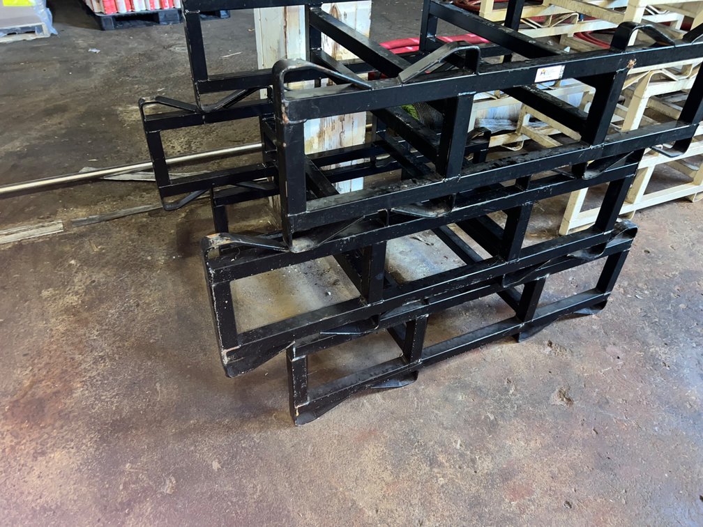 (3) Two Barrel Stackable Cask Racks