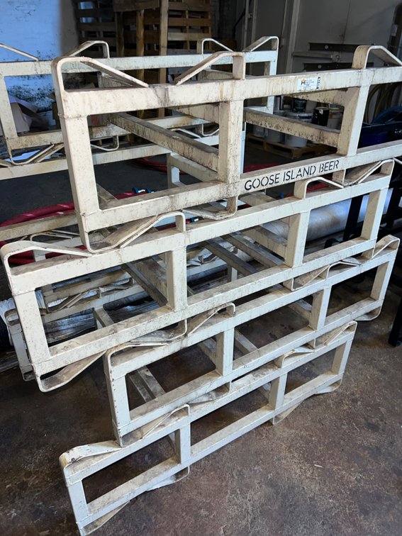 (4) Two Barrel Stackable Cask Racks
