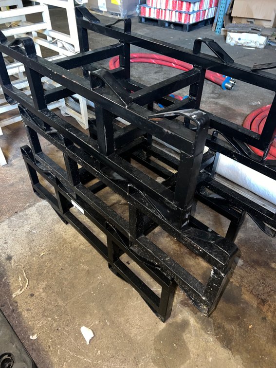 (3) Two Barrel Stackable Cask Racks