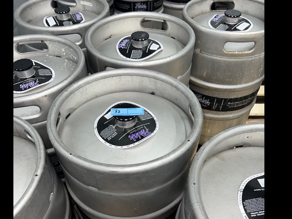 **WITHDRAWN** (7) Used 1/2bbl kegs
