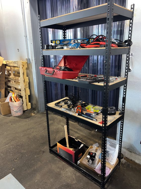 Tool Shelf with Contents