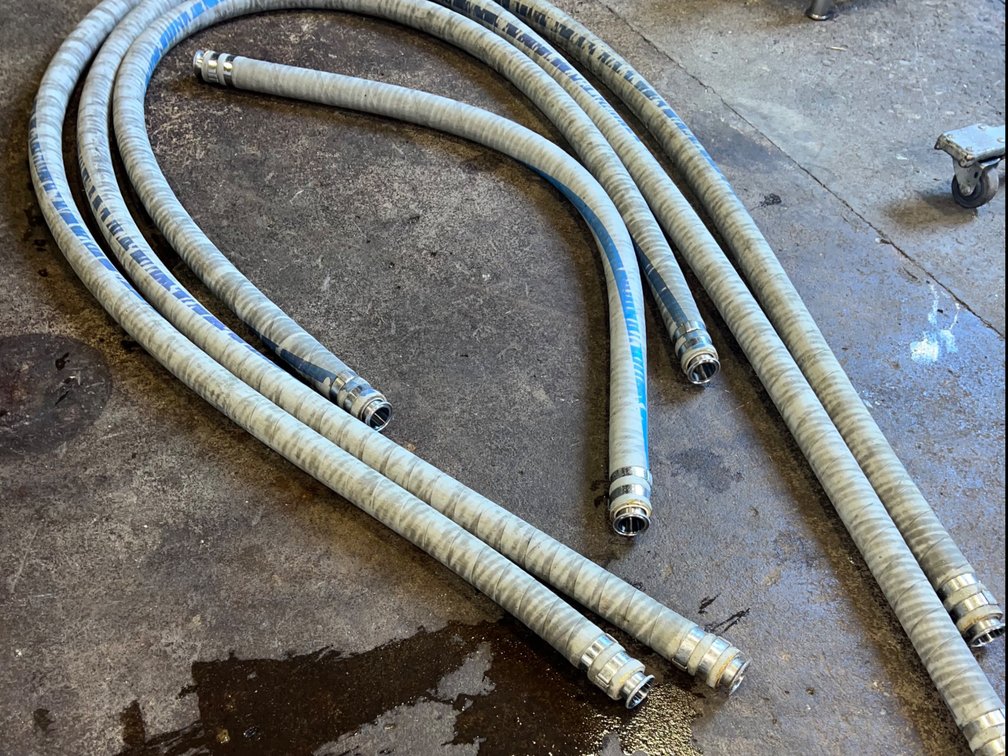 (4) 1.5in Sanitary Transfer Hoses