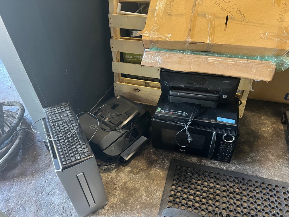 PC, Monitor, Printers, Microwave