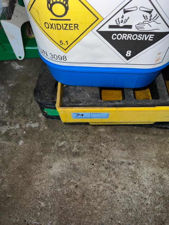 Spill Containment Dunnage with Various Chemicals