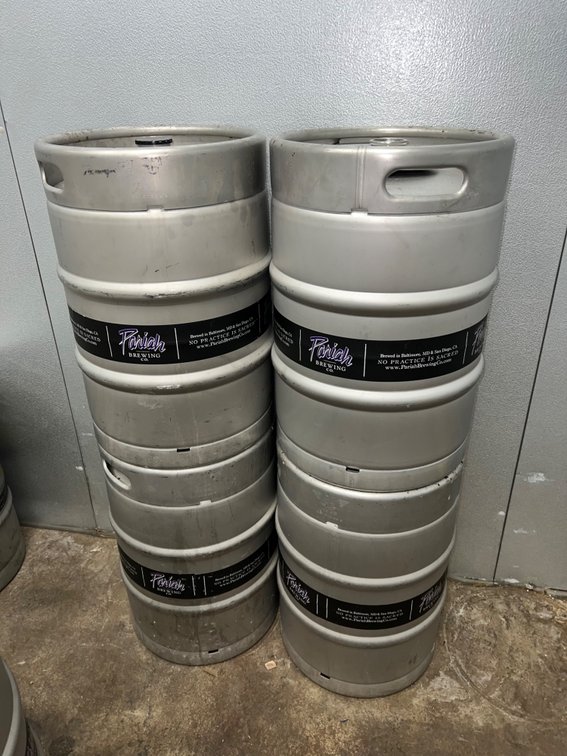 **WITHDRAWN** (4) Used 1/2bbl G4 Kegs