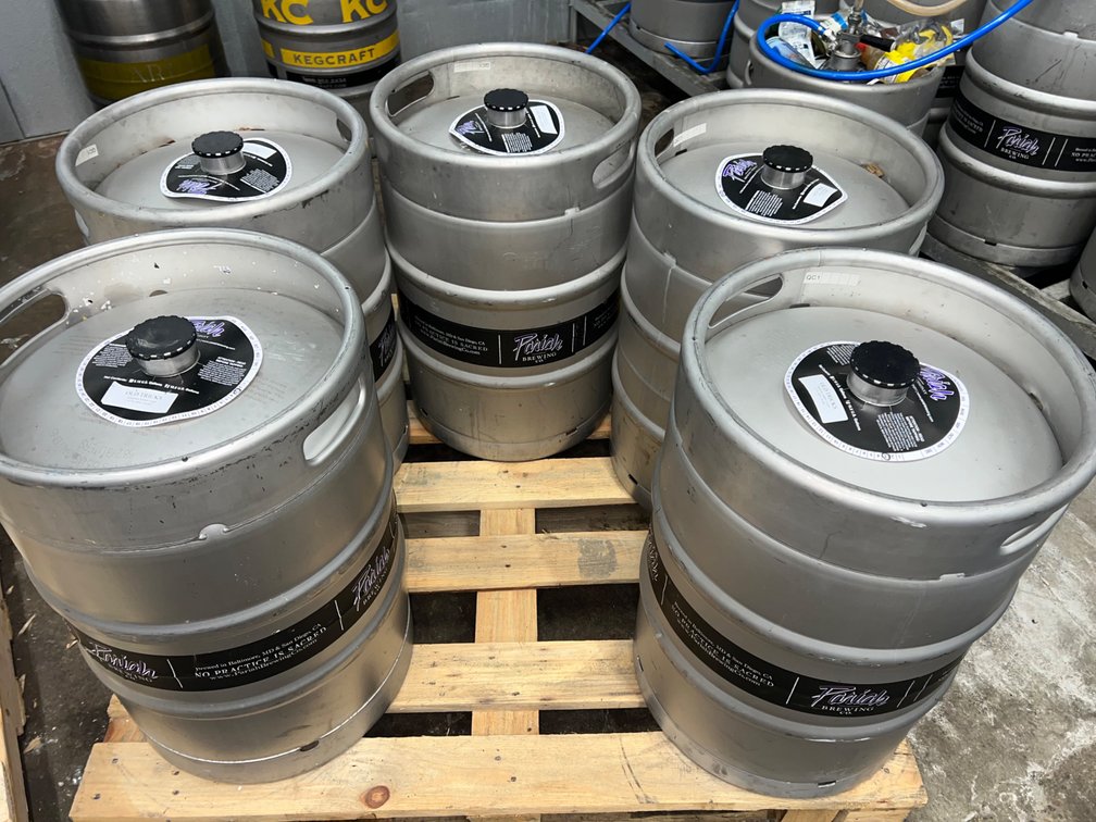 **WITHDRAWN** (5) Used 1/2bbl G4 Kegs