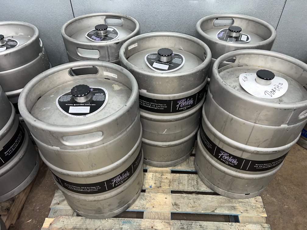 **WITHDRAWN** (5) Used 1/2bbl G4 Kegs