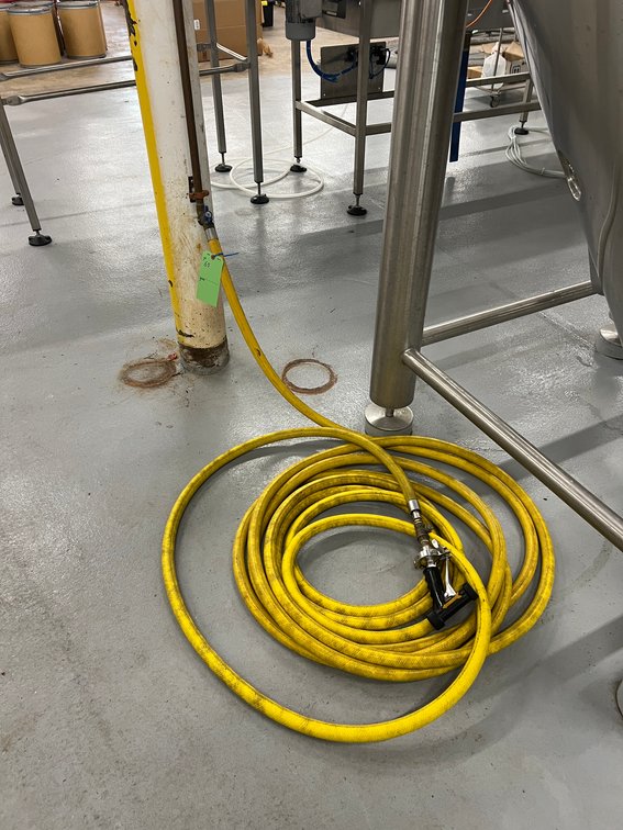 (3) Hoses with Tri-clamp Ends and Sprayers
