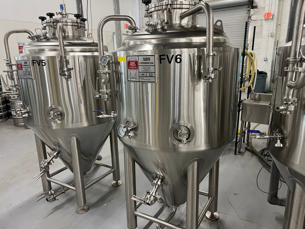 ABS - 3bbl Jacketed Conical Unitank FV - 2018