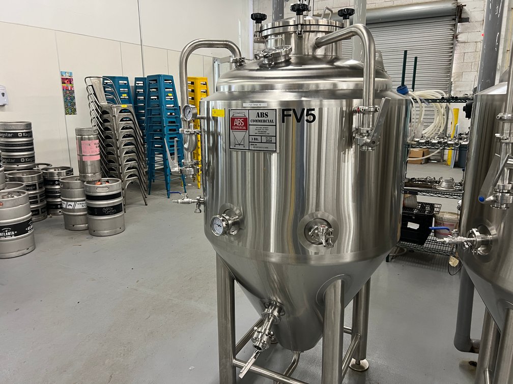 ABS - 3bbl Jacketed Conical Unitank FV - 2018