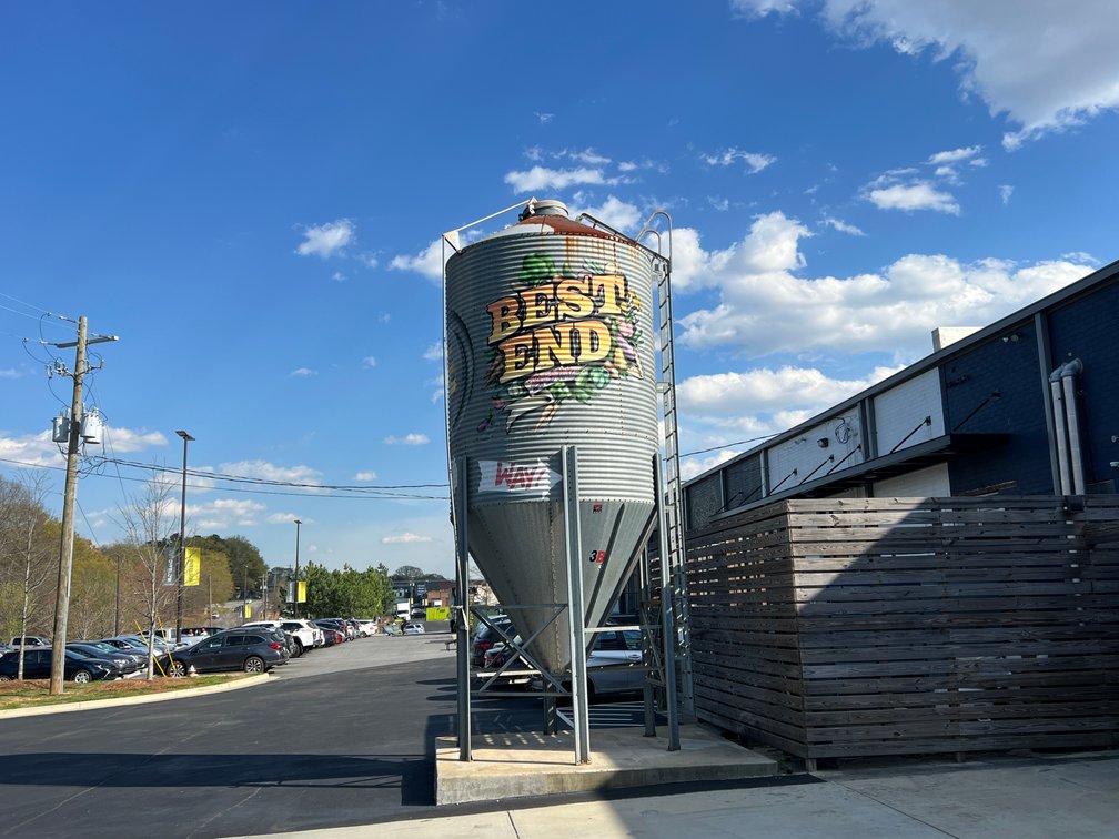 Silo Used as a Sign