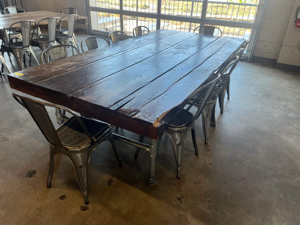Reclaimed Look Wood Table and Chairs