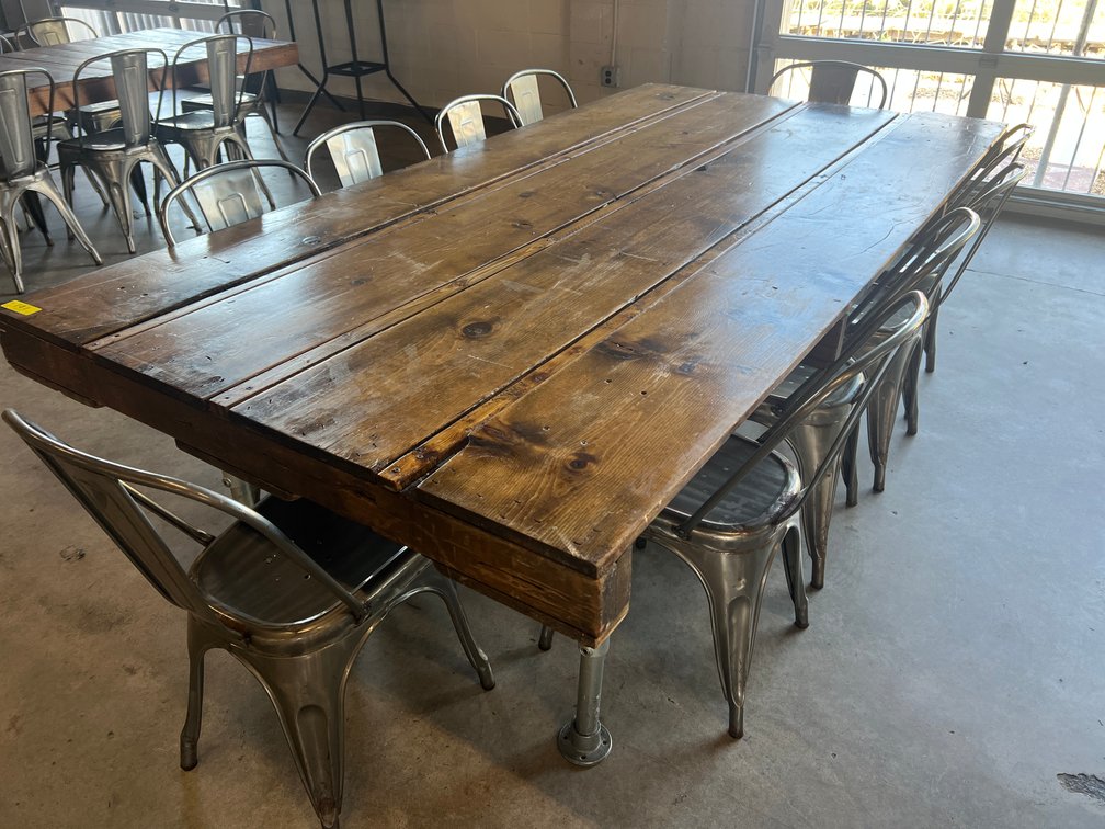 Reclaimed Look Wood Table and Chairs