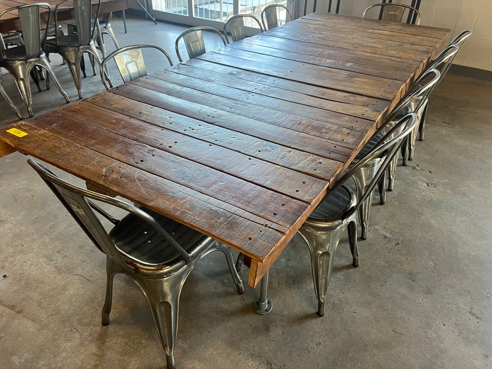 Reclaimed Look Wood Table and Chairs