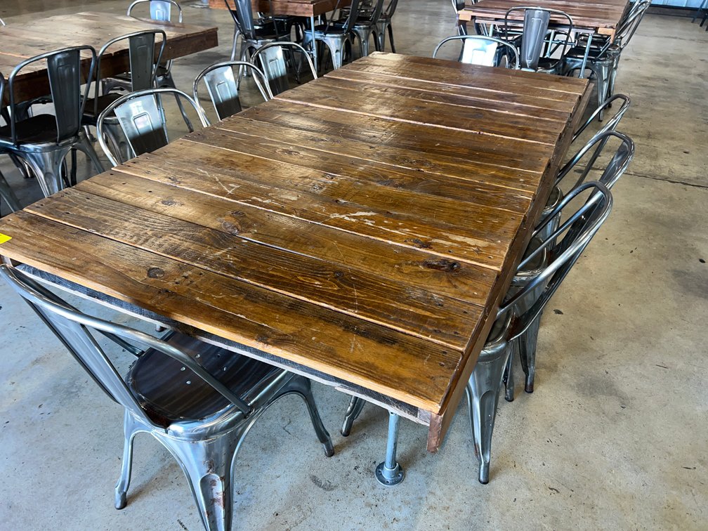 Reclaimed Look Wood Table and Chairs
