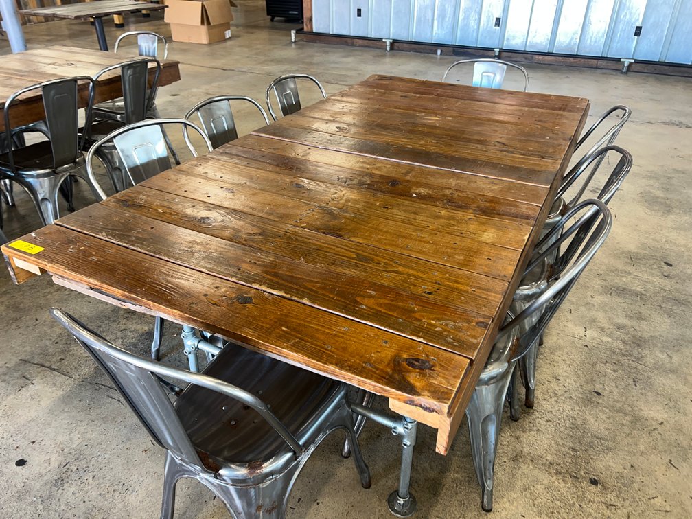 Reclaimed Look Wood Table and Chairs