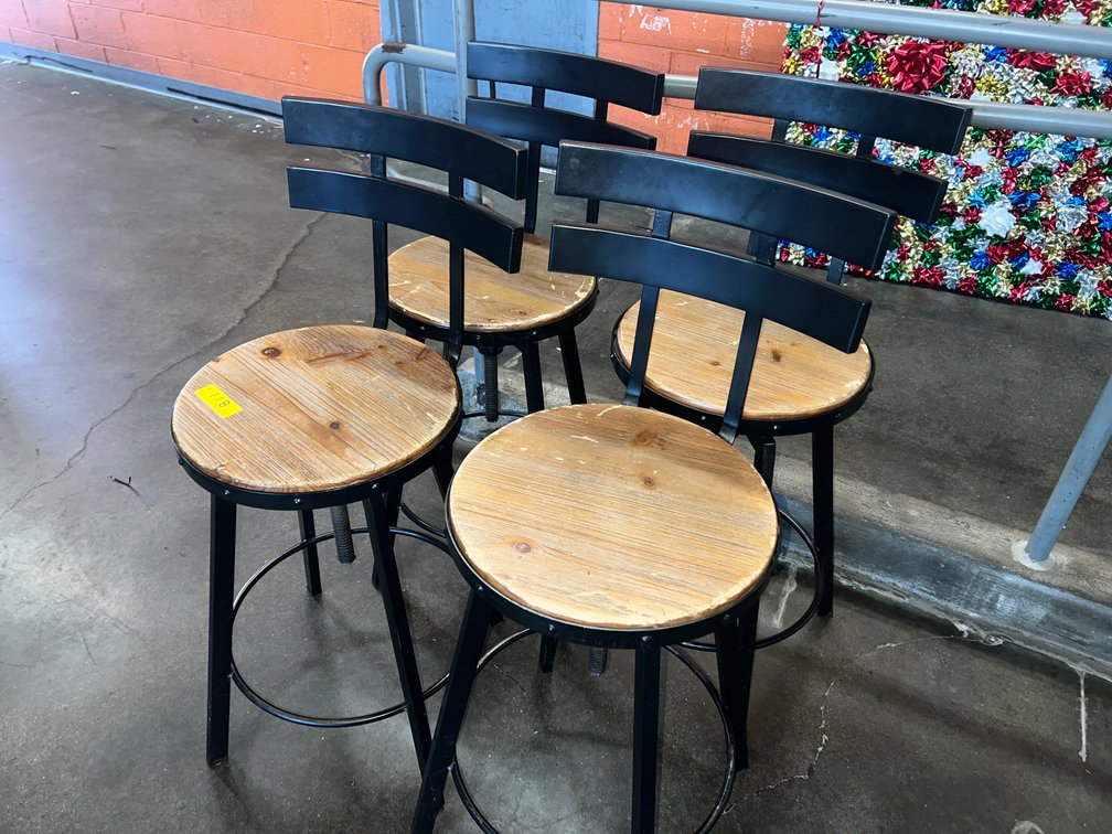 (4) Adjustable Height Stools