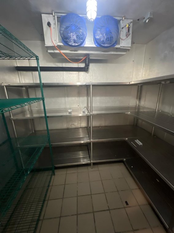 (3) Stainless Cooler Shelves