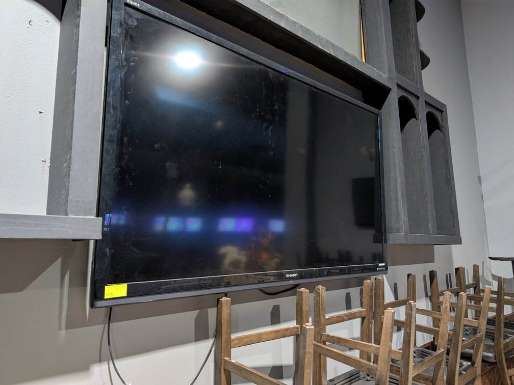 (2) SAMSUNG 50in Class TVs and (1) SHARP 70in Class TV