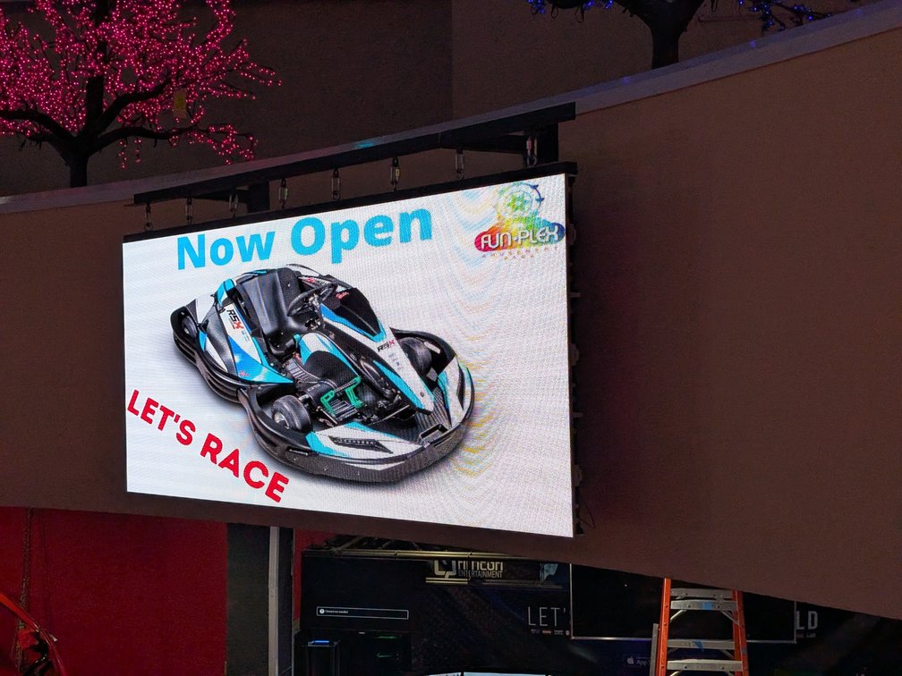 Modular Panel Pixel Video Screen at Go-Karts