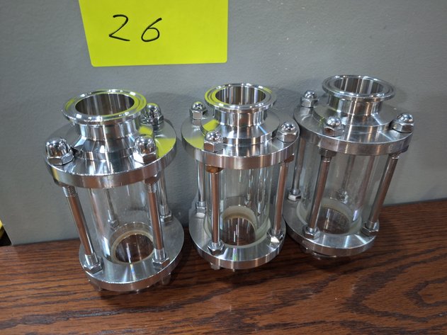 Image for (3) Sanitary Inline Sight Glasses