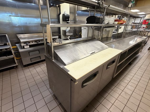 Image for SERV-WARE 2-Door Sandwich Prep Refrigerator