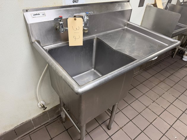 Image for Stainless Prep Sink with Drainboard