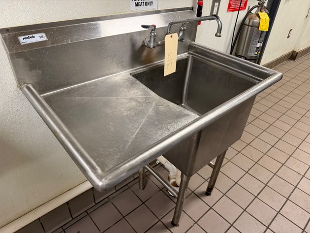 Image for Stainless Prep Sink with Drainboard