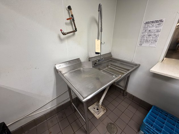 Image for Dish Table with Pre-Rinse Sink and Spray Faucet