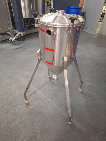 Image for Stainless Conical Yeast Brink on Casters