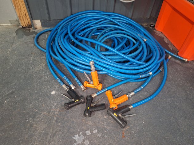 Image for Lot of Brewer's Wash Down Nozzles with Hoses