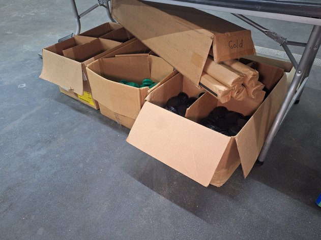 Image for Lot of Can Ends and Boxes of Keg Caps