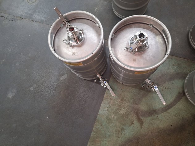 Image for (2) INK 1/2 Barrel Stainless Yeast Brinks